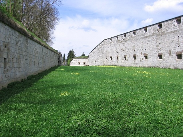 Festungsmuseum Fort Oberer Kuhberg, Frontgraben - rechter Flankenturm